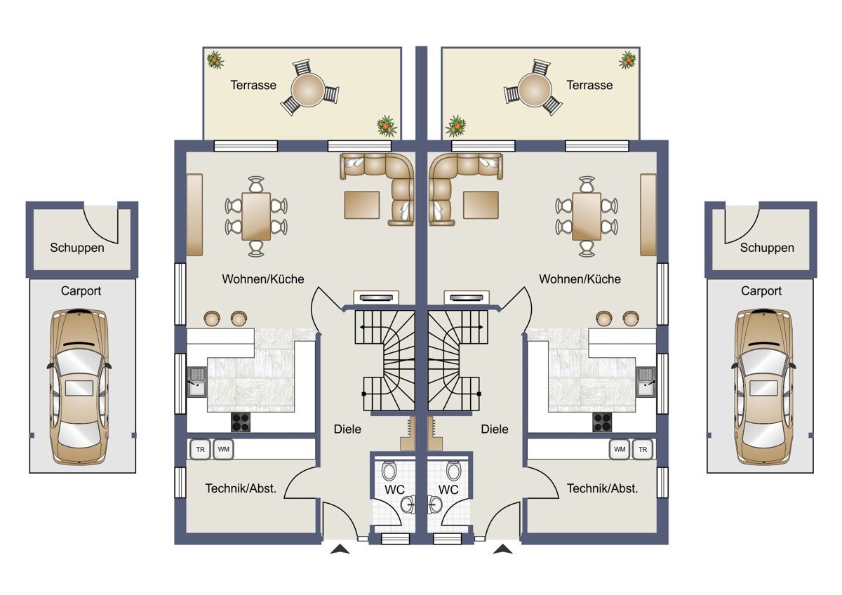 Doppelhaushälfte zum Kauf 419.000 € 4 Zimmer 130 m²<br/>Wohnfläche 260 m²<br/>Grundstück Aurich Aurich 26603