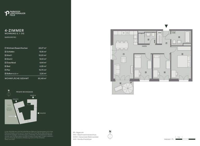 Wohnung zum Kauf - Neubau provisionsfrei 848.900 € 4 Zimmer 85,5 m² 1. Geschoss Lerchenauer Straße Ecke Georg-Zech-Allee 280 Feldmoching-Hasenbergl München 80995