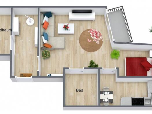 Wohnung zur Miete 376 € 2 Zimmer 46,9 m² 4. Geschoss frei ab sofort Lungwitzer Straße 45 Hohenstein-Ernstthal Hohenstein-Ernstthal 09337