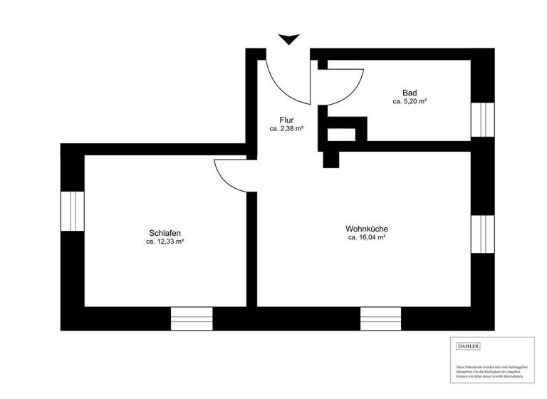 Wohnung zum Kauf 188.000 € 2 Zimmer 35,6 m² EG Oberhausen Augsburg 86154