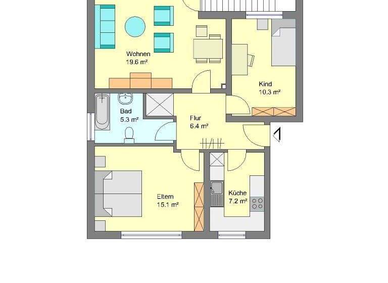 Wohnung zur Miete 729 € 3 Zimmer 68 m² 1. Geschoss frei ab 12.03.2026 Strotheide 67 Innenstadt Gütersloh 33330