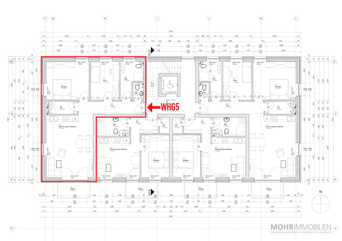 Wohnung zur Miete 975 € 3 Zimmer 75 m²<br/>Wohnfläche EG<br/>Geschoss 01.04.2025<br/>Verfügbarkeit Bahnhofsstraße 3 Hatterwüsting II Hatten 26209