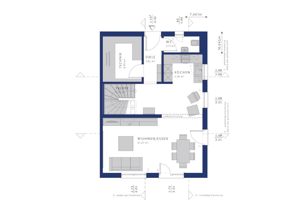 Doppelhaushälfte zum Kauf provisionsfrei 722.861 € 4 Zimmer 171 m²<br/>Wohnfläche 870 m²<br/>Grundstück Griesbach Bad Griesbach im Rottal 94086