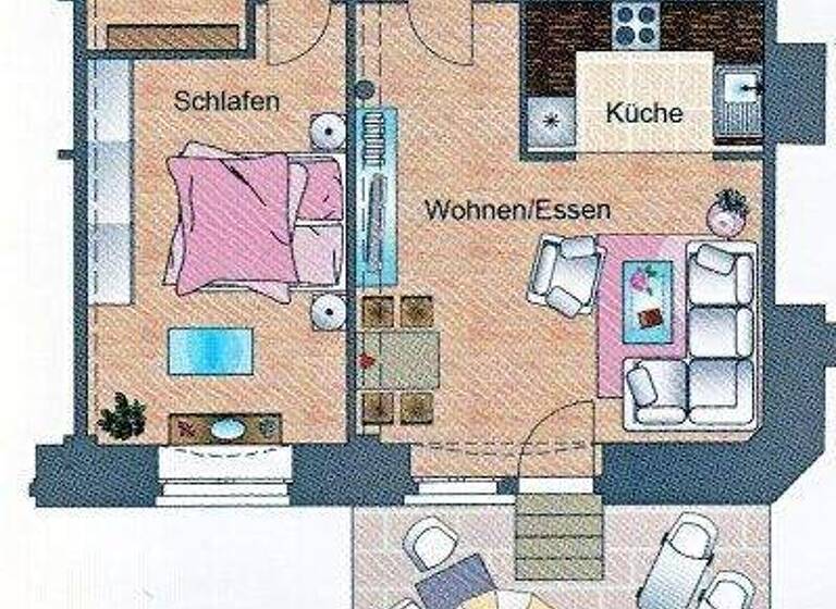 Wohnung zur Miete 650 € 2 Zimmer 72,4 m² frei ab sofort Kleinlugaer Straße 2 Lockwitz Dresden 01259