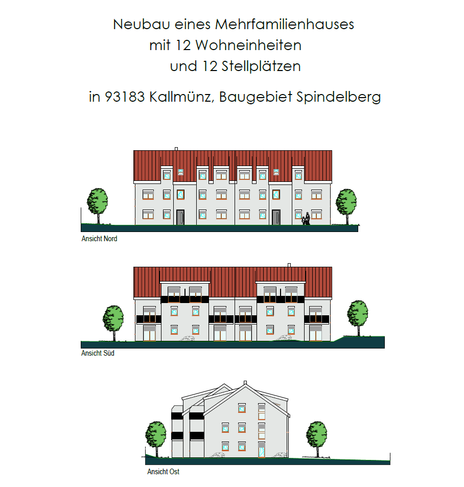 Terrassenwohnung zum Kauf provisionsfrei 394.527 € 2 Zimmer 70,1 m²<br/>Wohnfläche 2.<br/>Geschoss ab sofort<br/>Verfügbarkeit Am Spindelberg 12 a/b Kallmünz Kallmünz 93183