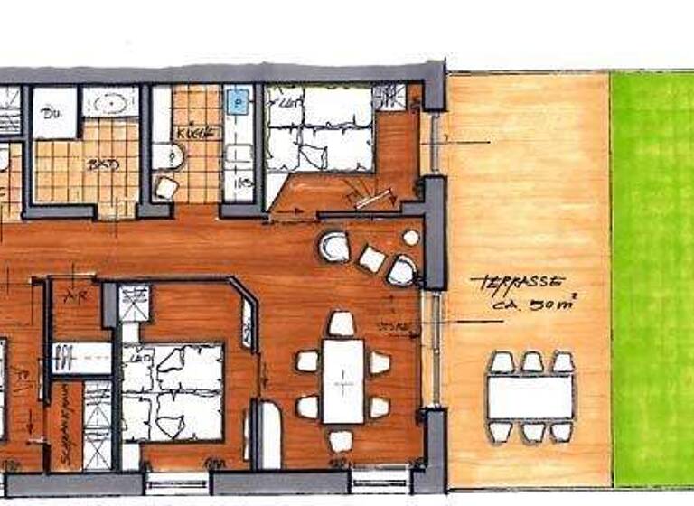 Terrassenwohnung zum Kauf 520.000 € 4 Zimmer 65,7 m² 2. Geschoss Turrach 8864