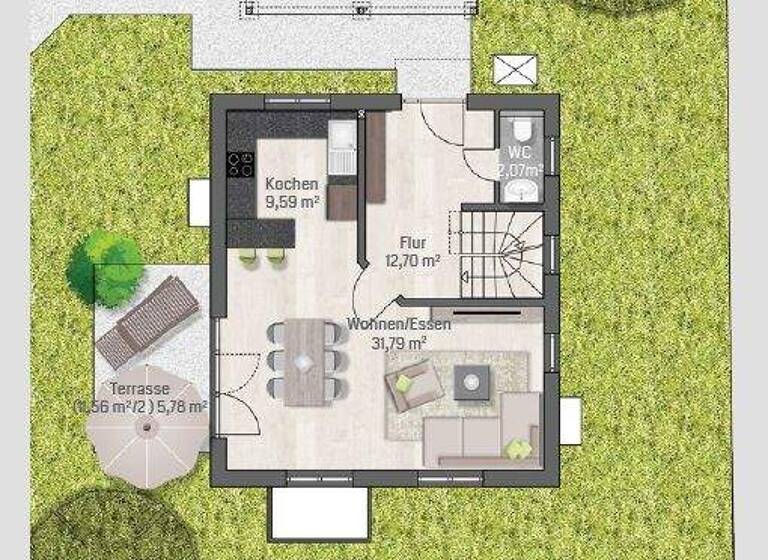 Einfamilienhaus zum Kauf provisionsfrei 629.000 € 4 Zimmer 119,7 m² 330,7 m² Grundstück Bobingen 86399