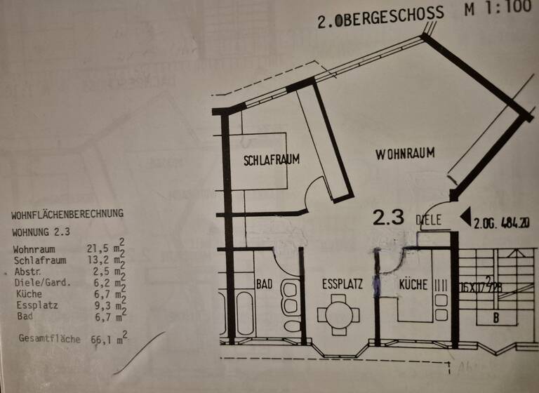 Wohnung zur Miete 800 € 2,5 Zimmer 66,1 m² Geschoss -1/3 frei ab 01.07.2026 Simmozheim 75397