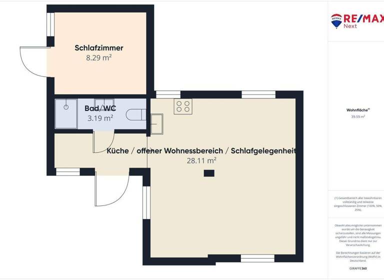 Bungalow zum Kauf 95.000 € 2 Zimmer 39,6 m² 853 m² Grundstück Loretto 2443