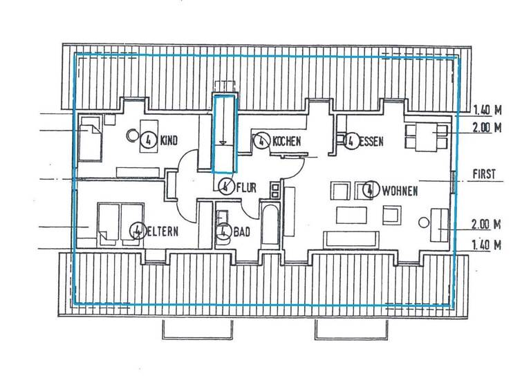 Wohnung zum Kauf 198.000 € 3 Zimmer 104 m² 2. Geschoss Bernbach Bad Herrenalb 76332
