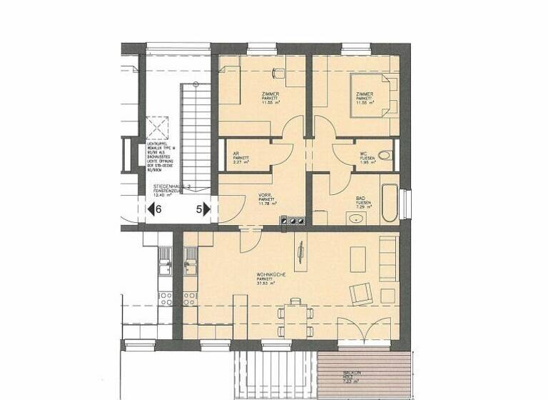 Wohnung zur Miete 743 € 3 Zimmer 83,5 m² Getreidegasse Hofamt Priel 3681