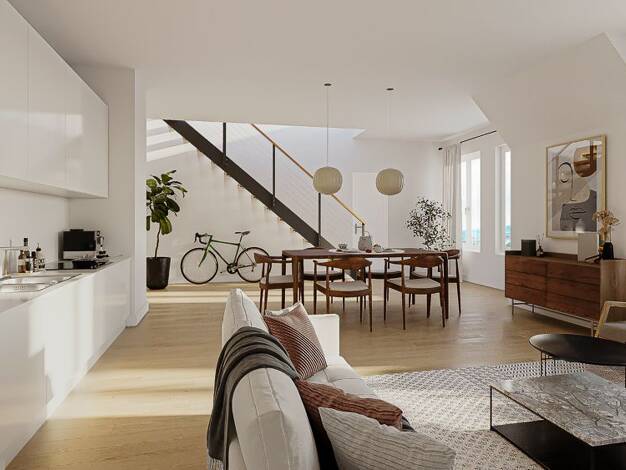 Wohnung zum Kauf 1.060.000 € 3 Zimmer 122,7 m² 5. Geschoss Landsberger Allee 53 Friedrichshain Berlin 10249