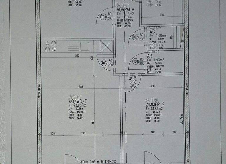 Wohnung zur Miete 750 € 3 Zimmer 67 m² 2. Geschoss Hauseggerstraße 43 Eggenberg Graz Eggenberg 8020