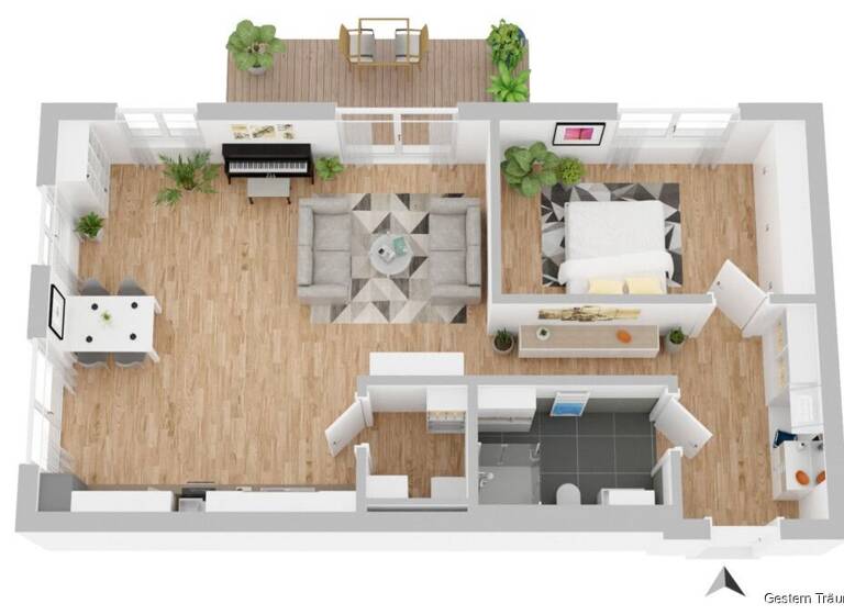 Wohnung zum Kauf 373.000 € 2 Zimmer 71,1 m² Neustadt Titisee-Neustadt 79822