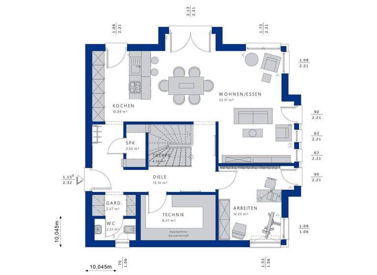 Einfamilienhaus zum Kauf - Erstbezug 598.620 € 6 Zimmer 174,3 m² 487 m² Grundstück Rötenbach Bad Teinach 75385
