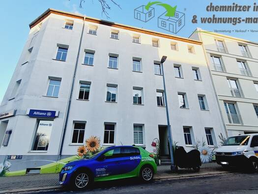 Wohnung zur Miete 339 € 2 Zimmer 53,4 m² 1. Geschoss Kantstraße 1 Gablenz Chemnitz / Lutherviertel 09126