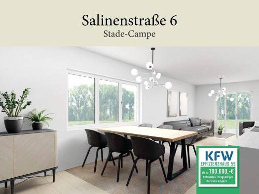 Wohnung zum Kauf - Erstbezug provisionsfrei 515.700 € 4 Zimmer 94,8 m² 1. Geschoss Stade 21680