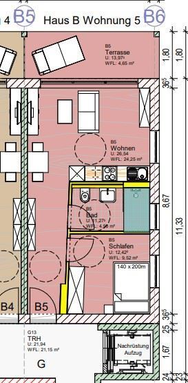 Studio zur Miete 520 € 2 Zimmer 43,4 m²<br/>Wohnfläche ab sofort<br/>Verfügbarkeit Krankenhaus - Alter Friedhof Villingen-Schwenningen 78054