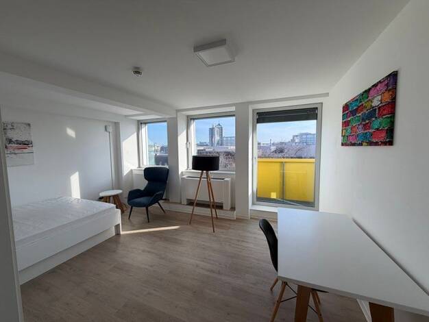 Wohnung zur Miete 739 € 1,5 Zimmer 26,1 m² 5. Geschoss frei ab sofort Konrad-Adenauer-Platz 10 Stadtmitte Düsseldorf 40210
