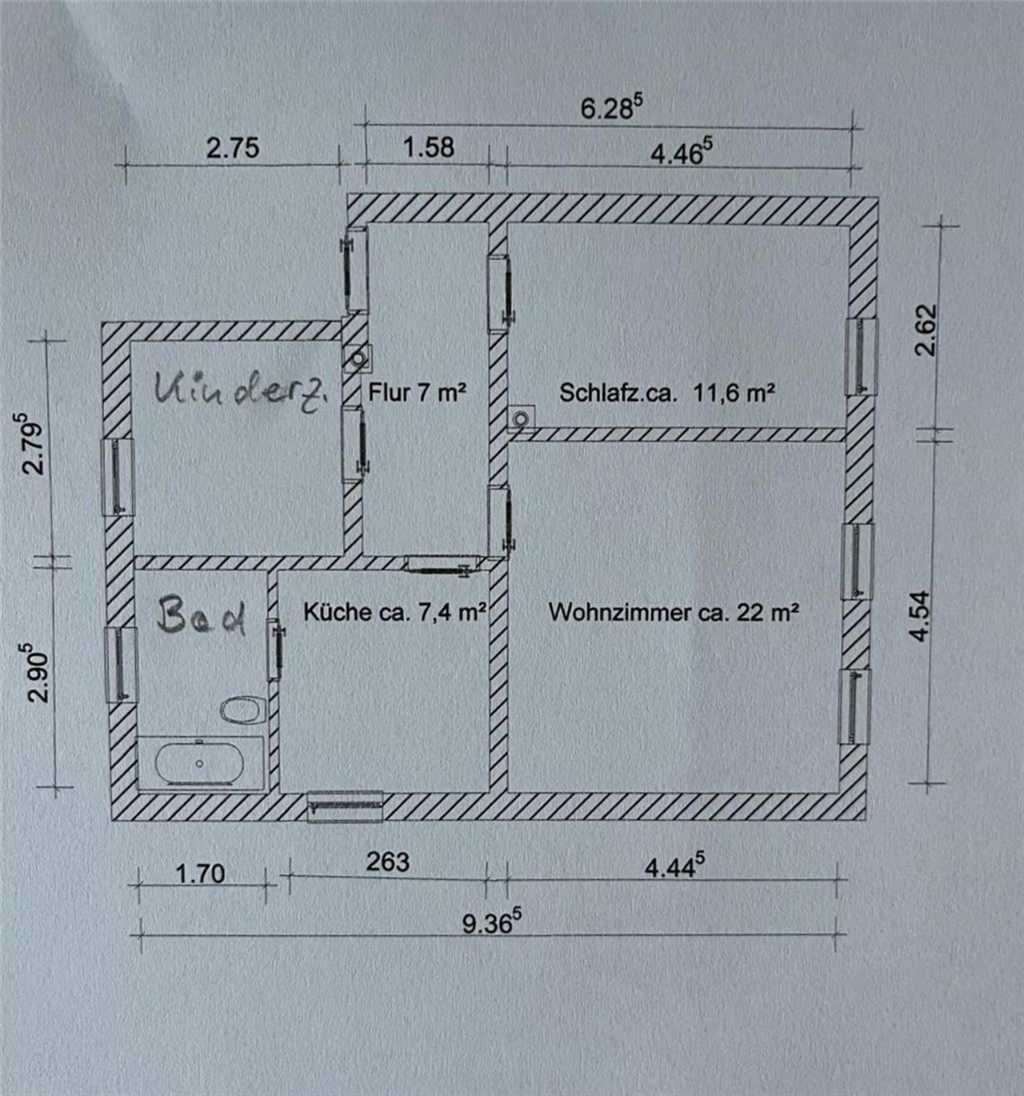 Wohnung zur Miete 330 € 3 Zimmer 60 m²<br/>Wohnfläche Frankenberg Frankenberg , Sachs 09669