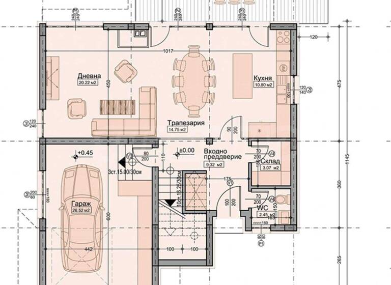 Reihenmittelhaus zum Kauf 381.992 € 4 Zimmer 230,9 m² Markovo