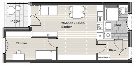 Wohnung zur Miete 796 € 2 Zimmer 55,3 m²<br/>Wohnfläche 5.<br/>Geschoss 01.02.2025<br/>Verfügbarkeit Von-Hünefeld-Straße 20+22 Stadtmitte Neu-Ulm 89231