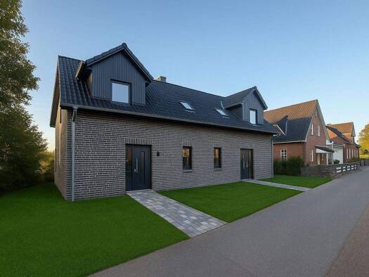 Doppelhaushälfte zur Miete - Erstbezug 2.300 € 6 Zimmer 120 m² 200 m² Grundstück frei ab sofort Moorwerder Osterdeich 6 Wilhelmsburg Hamburg 21109