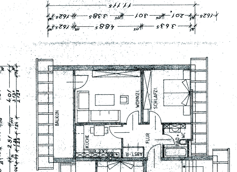 Wohnung zur Miete 456 € 2 Zimmer 57 m² frei ab sofort Innenstadt Bad Oeynhausen 32545