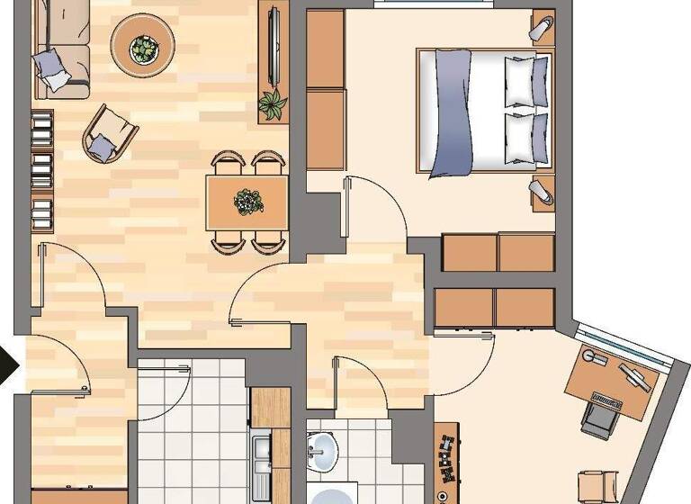 Wohnung zur Miete 539 € 3 Zimmer 70 m² 3. Geschoss Rinscheweg 6 Wickede Dortmund 44319