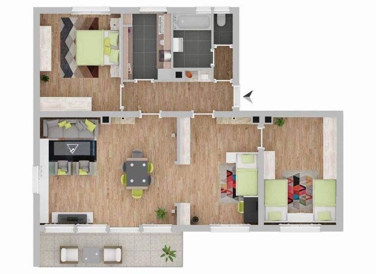 Wohnung zum Kauf 325.000 € 4 Zimmer 100 m² 1. Geschoss Fellbach 70736