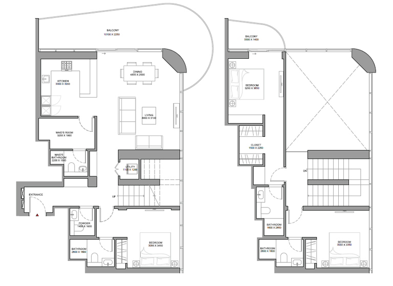 Wohnung zum Kauf provisionsfrei 1.152.900 € 4 Zimmer 205 m²
