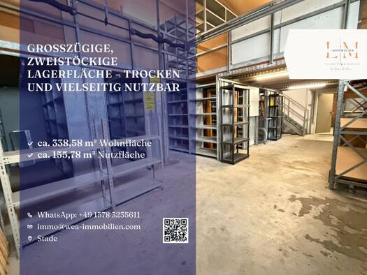 Lagerhalle zur Miete provisionsfrei 1.000 € 155,8 m² Lagerfläche Bützfleth Stade 21683