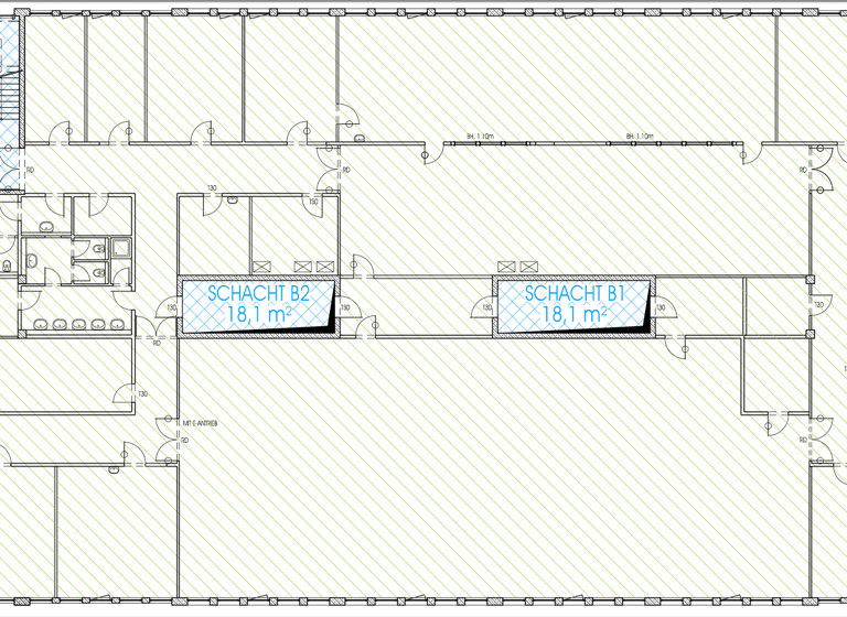 Bürofläche zur Miete provisionsfrei 15,50 € 2.500 m² Bürofläche teilbar von 650 m² bis 2.500 m² Großmoorbogen 25 Gut Moor Hamburg 21079