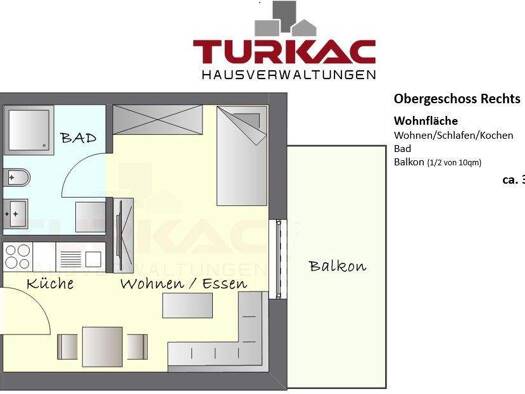 Wohnung zur Miete - Erstbezug 675 € 1 Zimmer 35 m² 1. Geschoss frei ab 01.02.2026 Hörnsheim Hüttenberg 35625