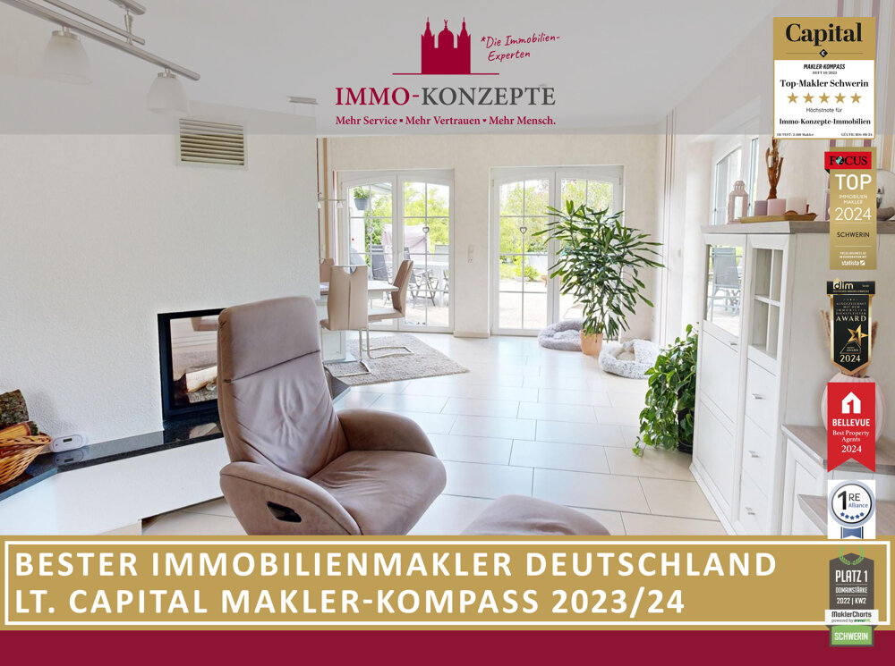 Bungalow zum Kauf 550.000 € 6 Zimmer 200 m²<br/>Wohnfläche 1.918 m²<br/>Grundstück Ludwigslust Ludwigslust 19288