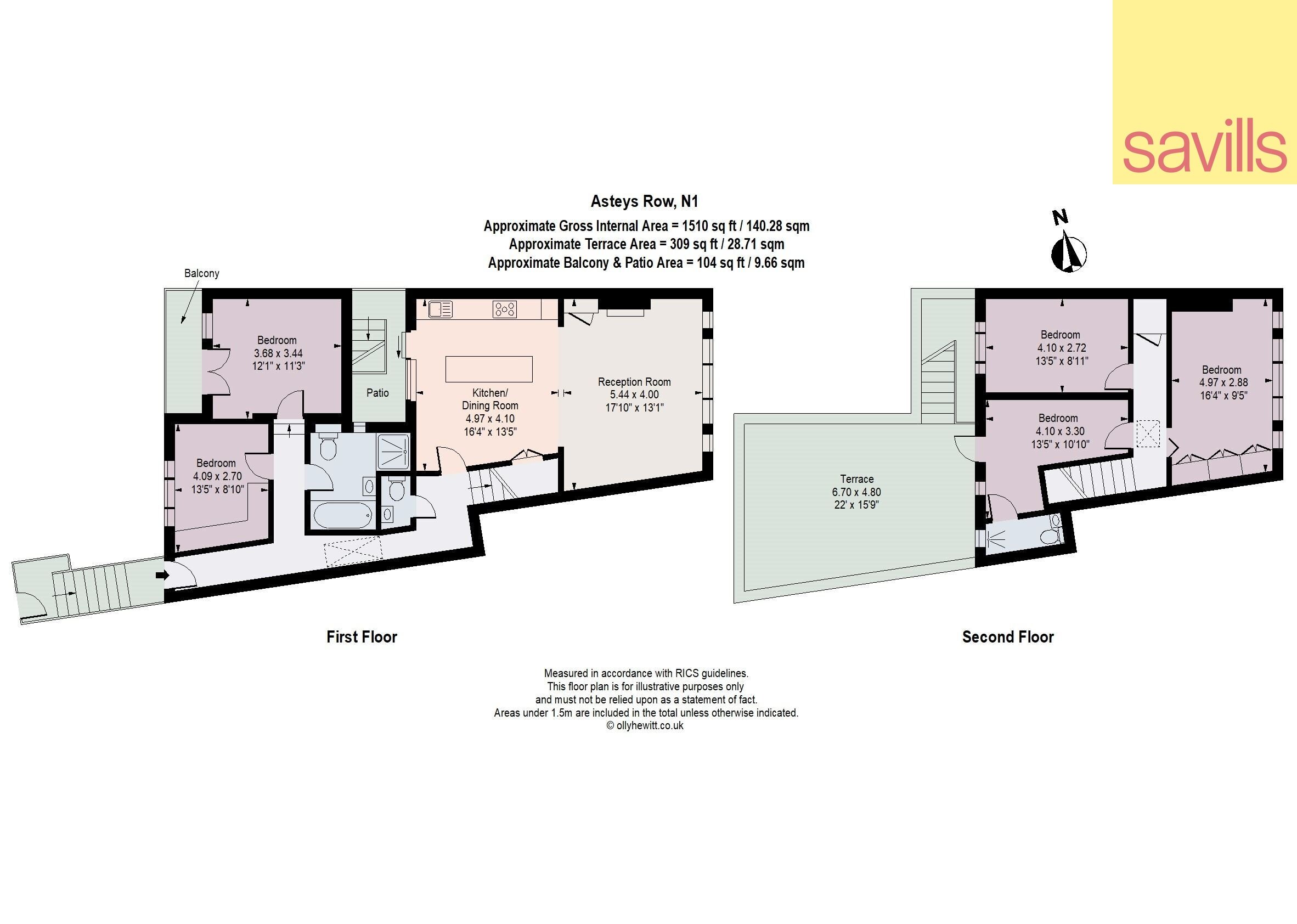 Wohnung zum Kauf provisionsfrei 1.797.450 € 6 Zimmer 140,3 m²<br/>Wohnfläche London N1 2AR