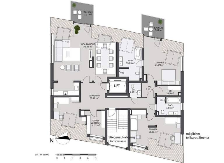 Penthouse zum Kauf 1.550.000 € 5 Zimmer 190 m² Leifhelmgasse Wien 1140