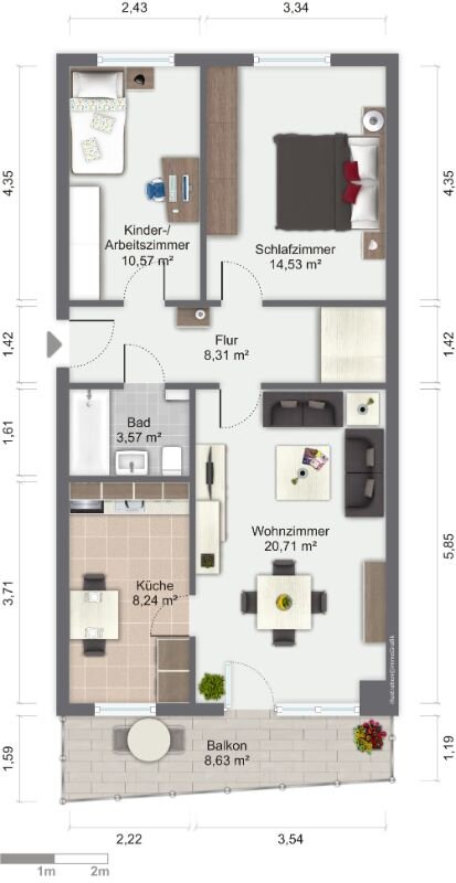 Wohnung zur Miete 346 € 3 Zimmer 71,1 m²<br/>Wohnfläche 4.<br/>Geschoss Hussitenstr. 13 Königshufen Görlitz 02828