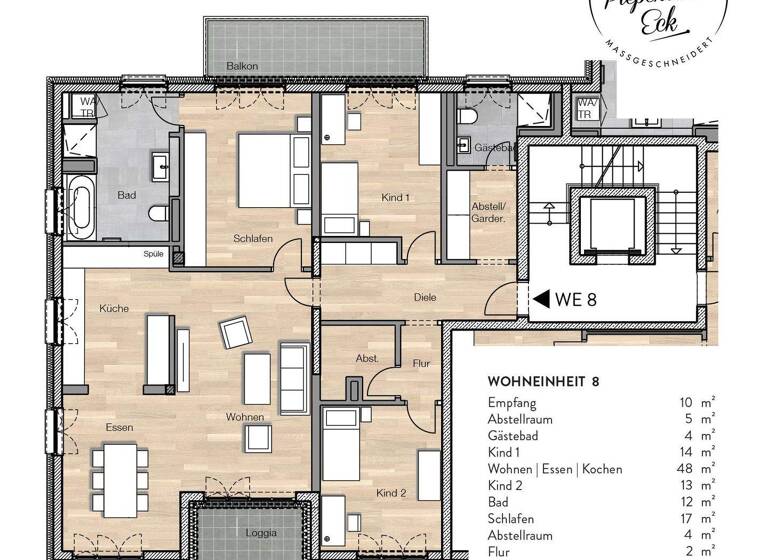 Wohnung zum Kauf - Erstbezug provisionsfrei 570.000 € 4 Zimmer 137 m² 1. Geschoss Piepenstockstraße Zentrum Iserlohn 58636