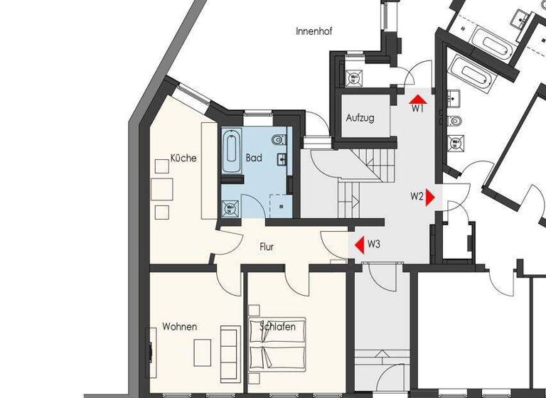 Wohnung zum Kauf 219.000 € 2 Zimmer 61 m² Leinhausen Hannover 30419