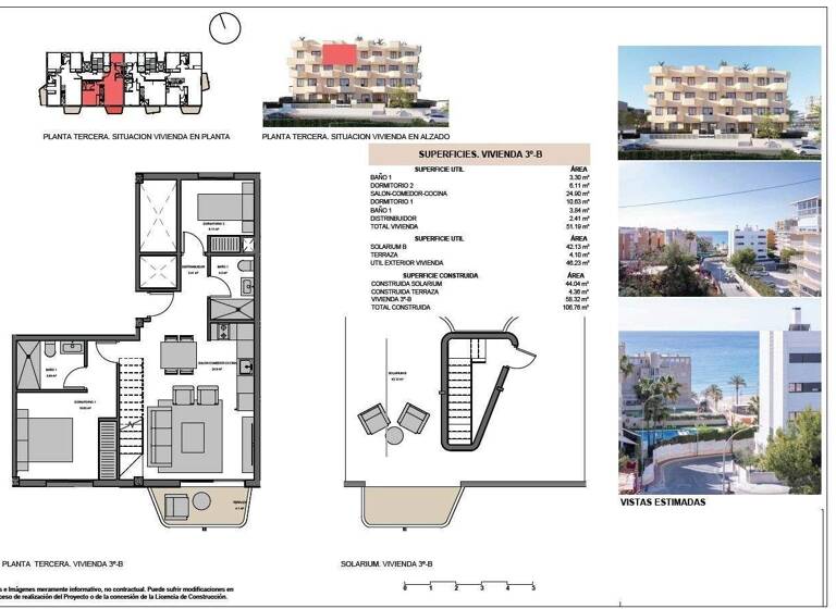 Wohnung zum Kauf provisionsfrei 460.000 € 3 Zimmer 58 m² 3. Geschoss Calle de Velázquez El Campello  03560