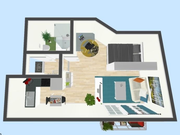 Wohnung zur Miete 320 € 1 Zimmer 40 m²<br/>Wohnfläche 3.<br/>Geschoss ab sofort<br/>Verfügbarkeit Rüssenstraße 19 Wahlbezirk 12 Suhl 98527