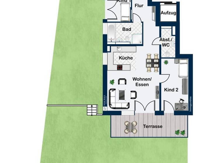 Wohnung zum Kauf provisionsfrei 656.000 € 4,5 Zimmer 103,3 m² EG Aldingen Remseck am Neckar / Aldingen 71686