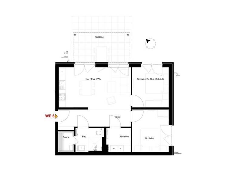 Terrassenwohnung zum Kauf als Kapitalanlage geeignet 364.500 € 3 Zimmer 79 m² Sieltrift 21 Neufeld Wurster Nordseeküste 27639
