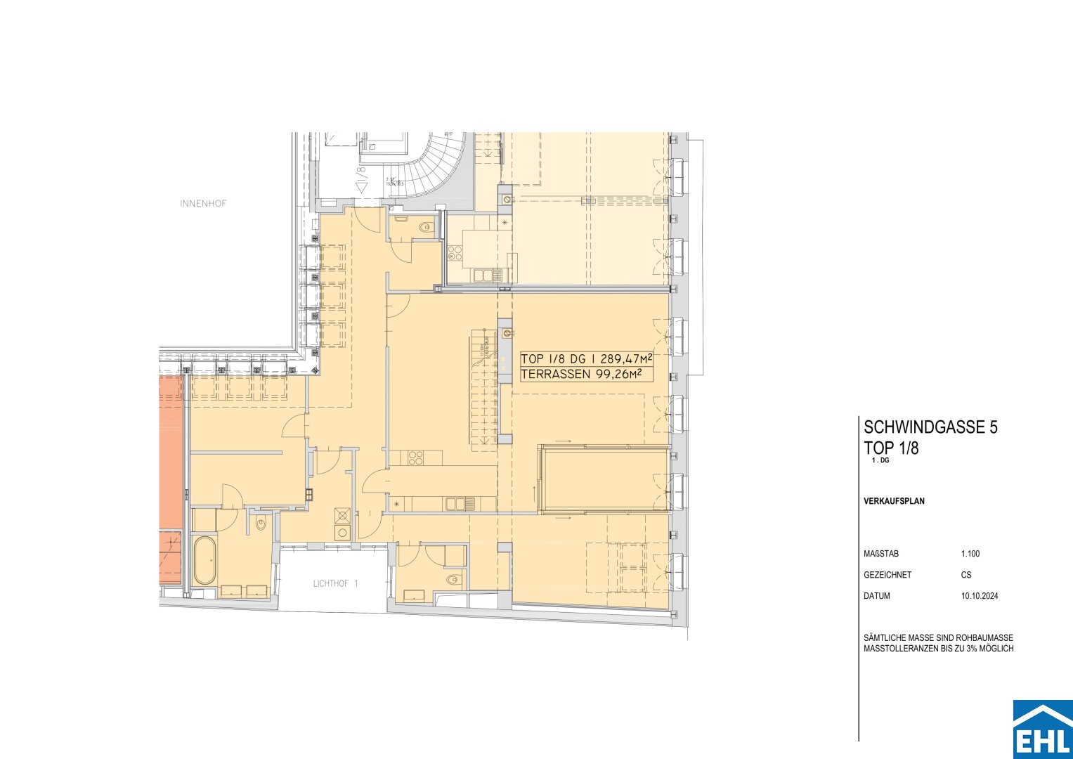 Wohnung zum Kauf 3.967.625 € 5 Zimmer 289,5 m²<br/>Wohnfläche 4.<br/>Geschoss Schwindgasse Wien 1040