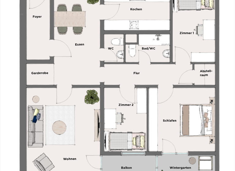 Studio zum Kauf 325.000 € 4,5 Zimmer 104 m² 3. Geschoss Walheim 74399