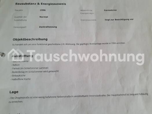 Wohnung zur Miete Tauschwohnung 500 € 2 Zimmer 61 m² 3. Geschoss Zentrum-Ost Leipzig 04103