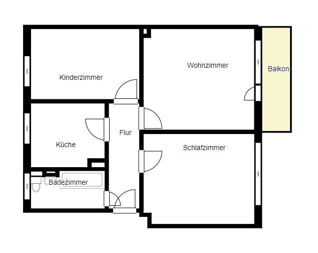 Wohnung zur Miete 479 € 3,5 Zimmer 57,1 m²<br/>Wohnfläche EG<br/>Geschoss Hauptstraße 44 Langendreer Bochum 44894