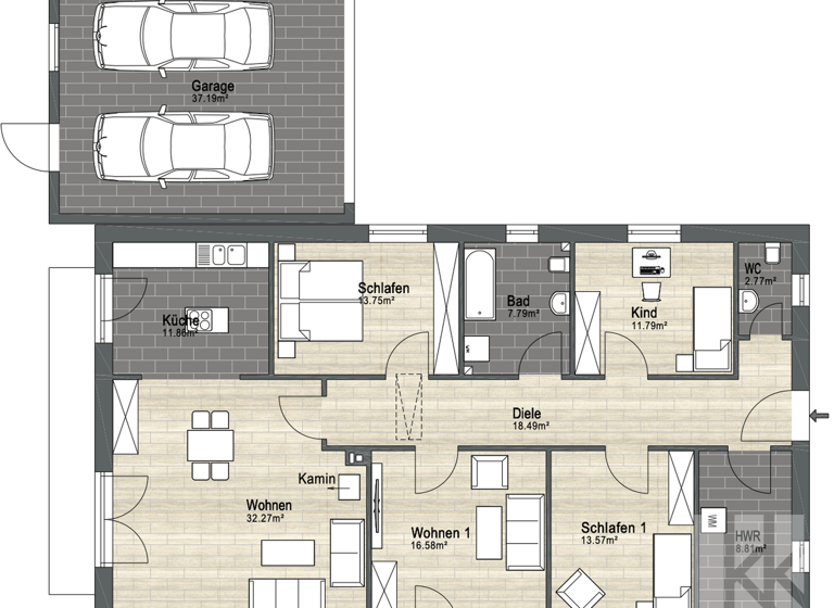 Bungalow zum Kauf 349.000 € 5 Zimmer 136 m²<br/>Wohnfläche 611 m²<br/>Grundstück Brome Brome 38465