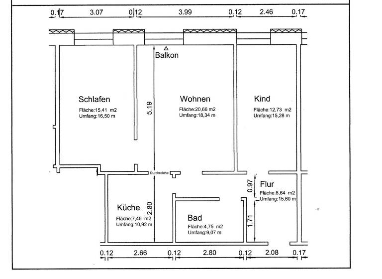 Wohnung zur Miete 595 € 3 Zimmer 70 m²<br/>Wohnfläche 1.<br/>Geschoss Kloster Zinna Jüterbog 14913